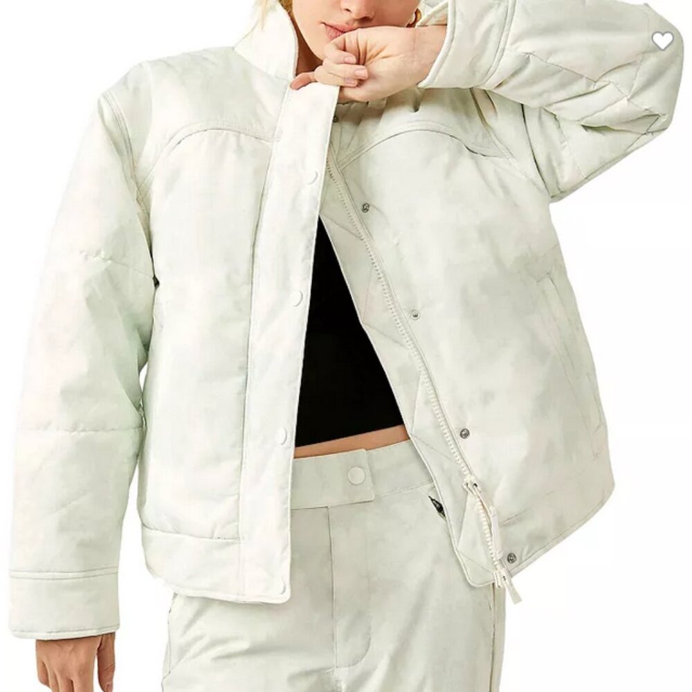 Free People FP movement Bunny Slope Puffer JACKET in Mountain Mist Sage NWT